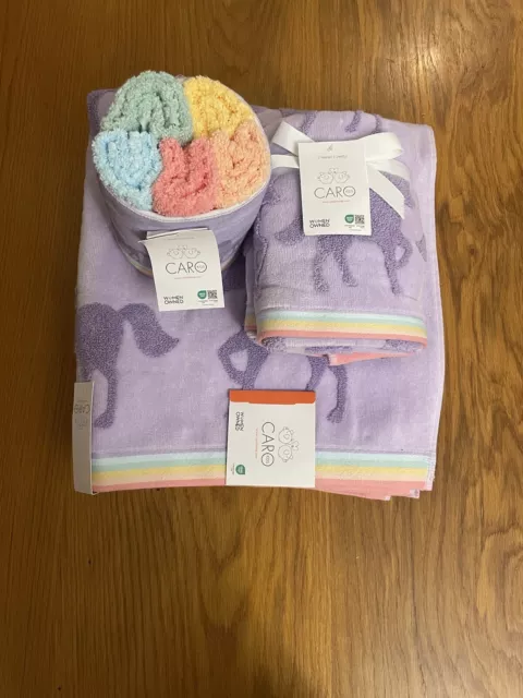 https://www.picclickimg.com/O2sAAOSw8RdlOyAq/New-Kids-Caro-Towels-2-Bath-2-Hand.webp
