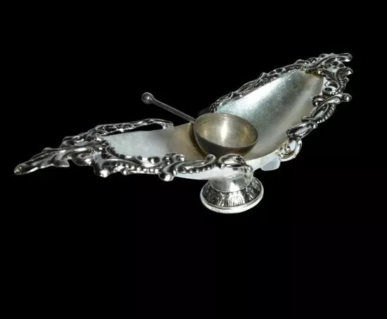 Coupelle ovale Art de la table en métal Argenté début XXème