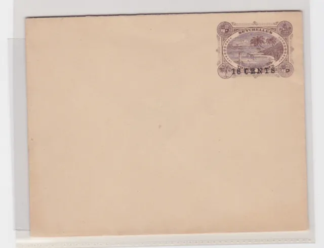 83833 Ganzsachen Umschlag 1890 Landschaft + Leuchtturm 30 Cents Überdruck 18 Cts