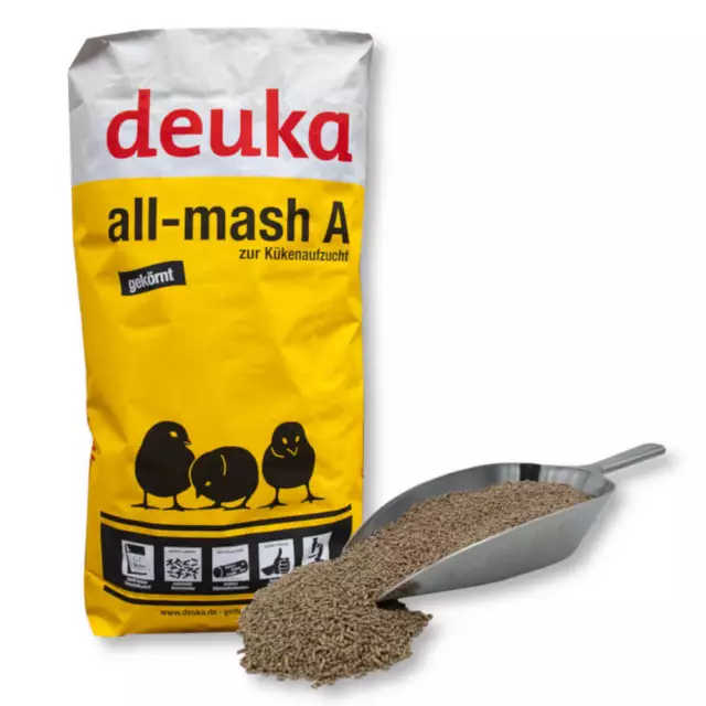 Deuka Kükenfutter All-Mash A Korn o.Cocc 25 kg Kückenaufzucht Geflügelaufzucht