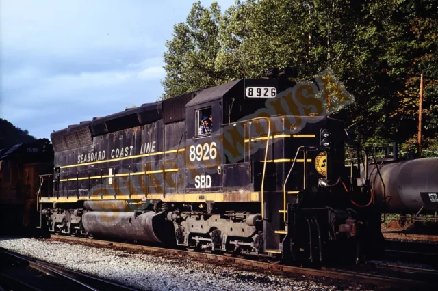 Vtg 1986 Train Slide 8926 Seaboard Coast Line Engine Dante VA X6D039