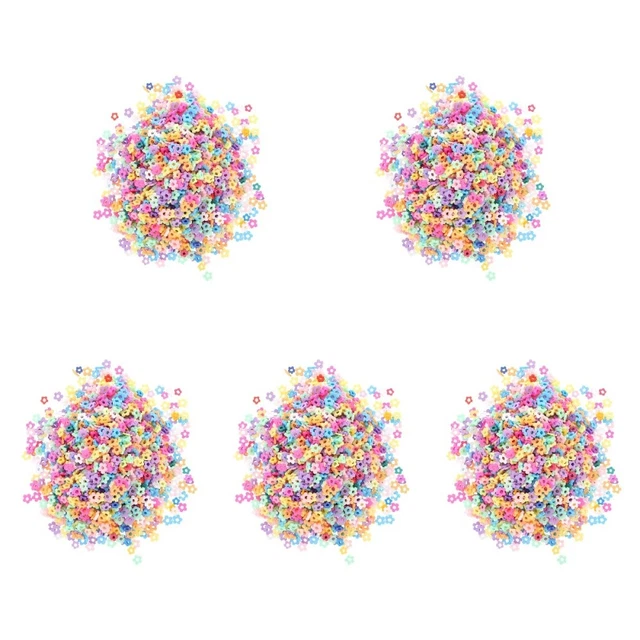 5 bolsillos hacer joyas perlas espaciador perlas resina perlas de espalda plana