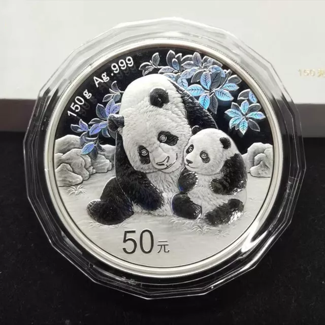 2024 China 50 Yuan 150 g Ag.999 Panda Silver Coin - Box & Coa