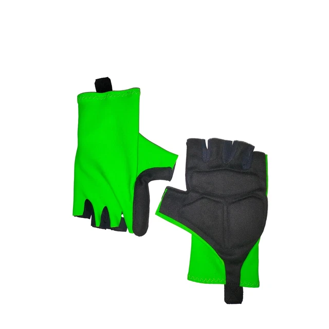 Guanti Ciclismo Bicicletta Da Corsa Estivi PRO' line Verde Fluo Fiandre