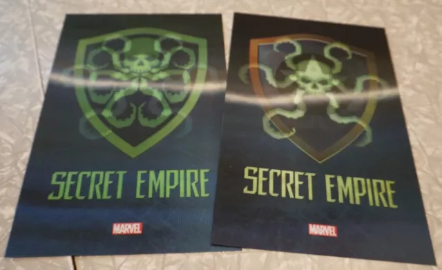 Secret Empire Hologram X2 Marvel Captain America FREE SHIPPING!