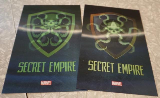 Secret Empire Hologram X2 Marvel Captain America FREE SHIPPING!