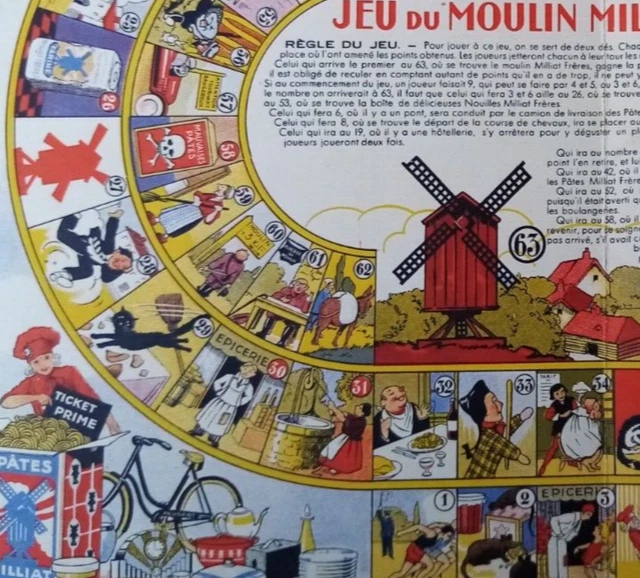 Plateau Ancien Du Jeu De L'Oie - Illustration Ludovic - Vers 1900 - Occasion