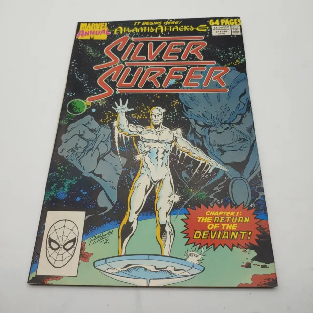 Silver Surfer Annual # 2 1989 Atlantis Attacks Begins The Deviant Marvel Comic
