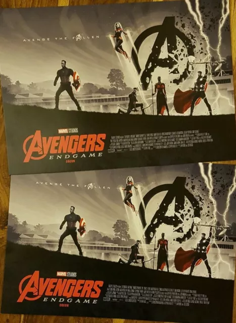 2 x Marvel Avengers Endgame ODEON Exclusive Poster Matt Ferguson,Marvel Studios