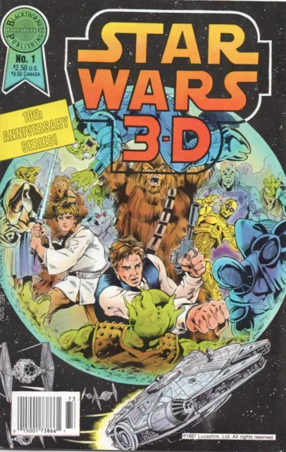 Star Wars 3D #1 1987 Blackthorne Comics NO GLASSES