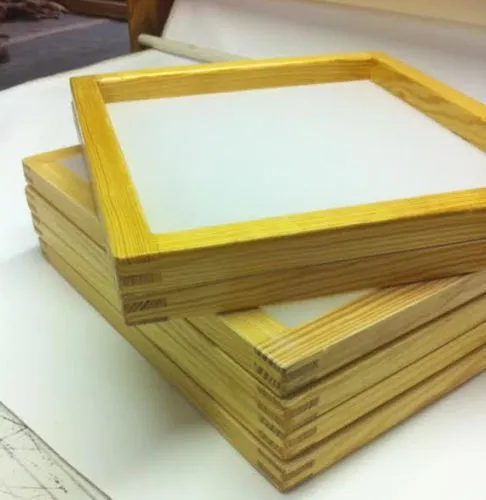 6 marcos de serigrafía de madera 20 x 24 malla blanca o amarilla (diferentes recuentos de malla)