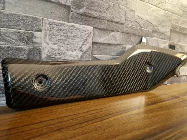 Husqvarna 701 carbon fibre exhaust heat shield 3K 3