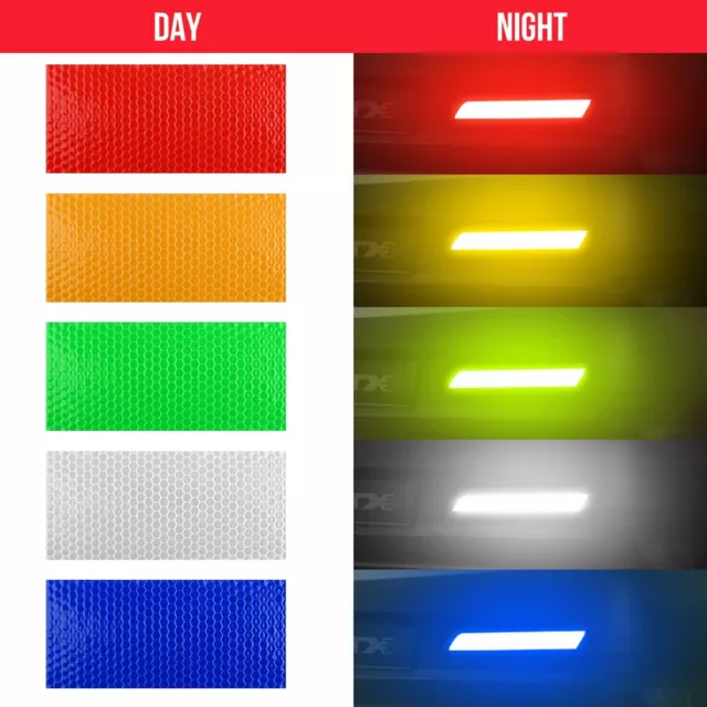 3m Car Truck Reflective Safety Warning Conspicuity Roll Tape Film Stickers Decal 2