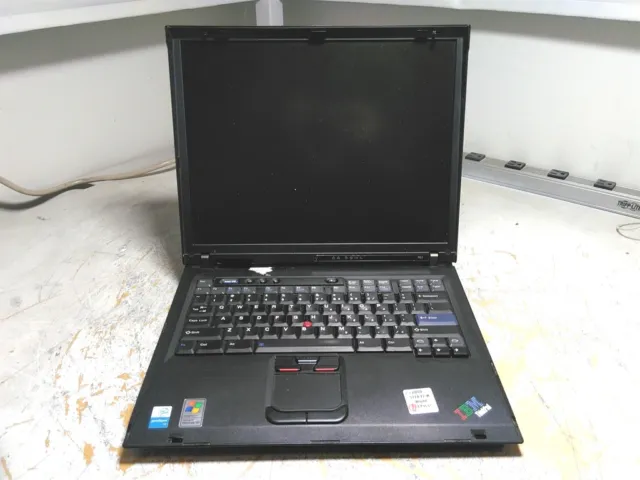 Dark Screen IBM ThinkPad R51 Laptop Pentium 1.5GHz 768MB 80GB No PSU AS-IS