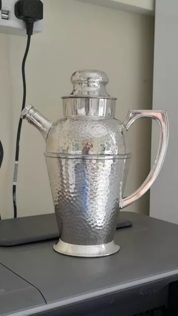 Silver Plate Cocktail Shaker - Prohibition Era - Coffee Pot Style