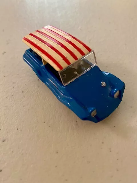 vintage Aurora T-Jet HO slot car body BLUE DUNE BUGGY