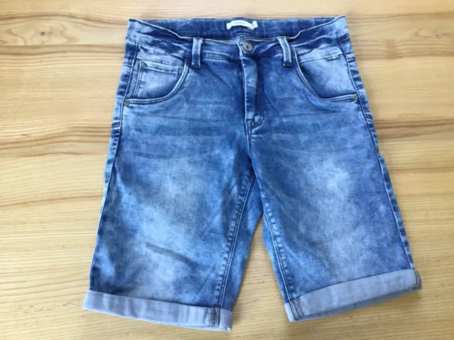 Jungen Name it Gr. 152/158 Bermuda Jeans Denim blau kurze Hose