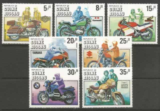 STAMPS-GUINEA-BISSAU. 1985. Motor Cycle Centenary Set. SG: 912/18. MNH