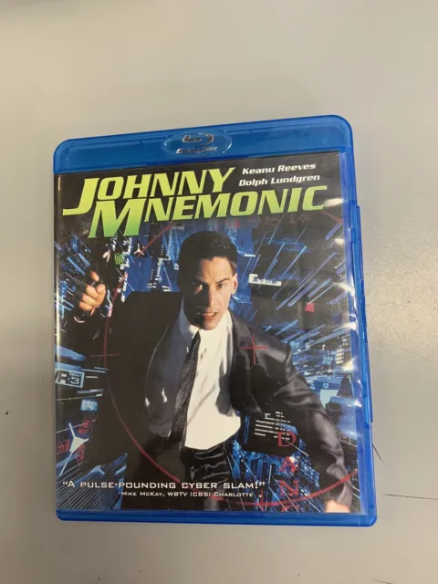 Johnny Mnemonic 1995 Blu-ray Keanu Reeves Dolph Lundgren Ice-T, 1080p HD W/S OOP