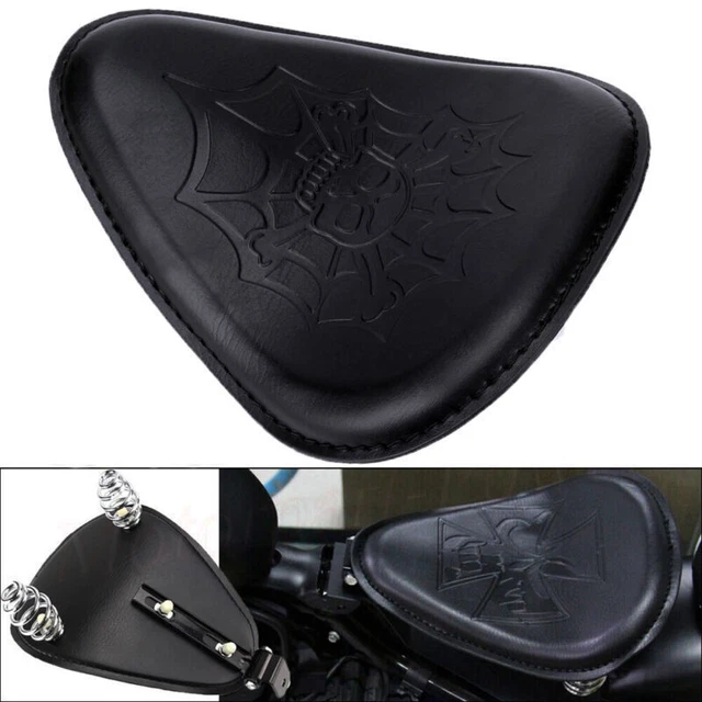 Motorcycle Driver Black Rider Spring Bracket Solo Seat For Harley Chopper Bobber