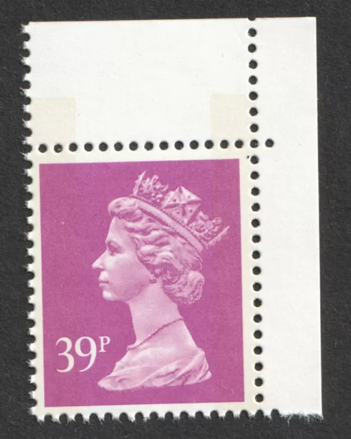 x1022 39p Bright Mauve Machin Definitive. 2 Bands p15x14 UM Litho Questa