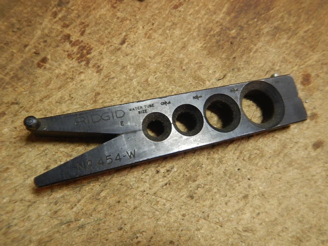 Ridgid No. 454-W Water Tube Flaring Die Block