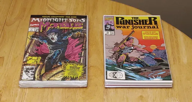 19 Marvel Comic Lot W/ Punisher War Journal, Wolverine, Weapon X + Silver Surfer