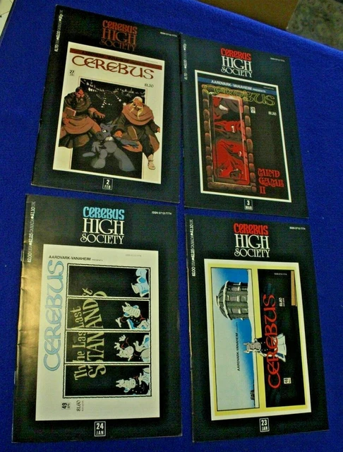 Cerebus Comic  Lot CER 5  High Society #’s 2, 3, 23, 24 MORE COMICS IN STORE