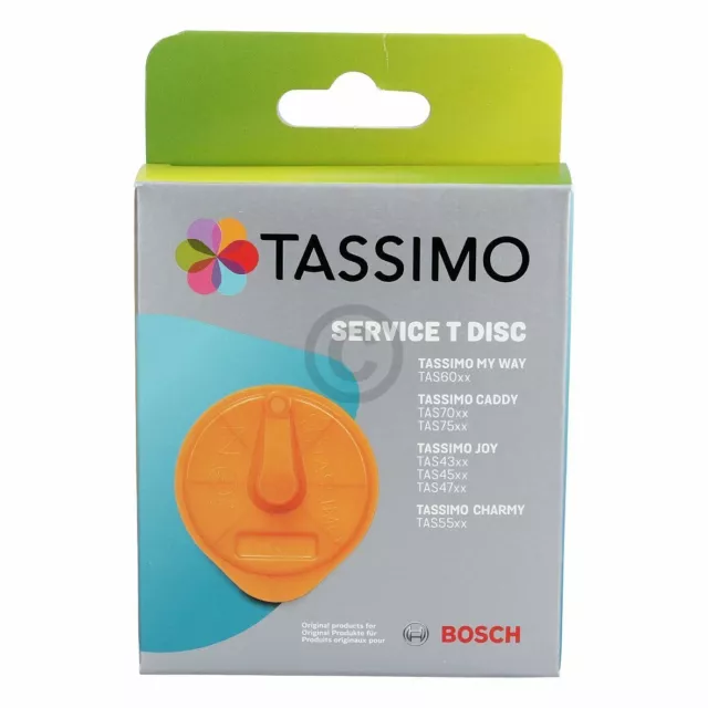 Disco de limpieza BOSCH 17001491 TDisc naranja para máquina expendedora de cápsulas Tassimo