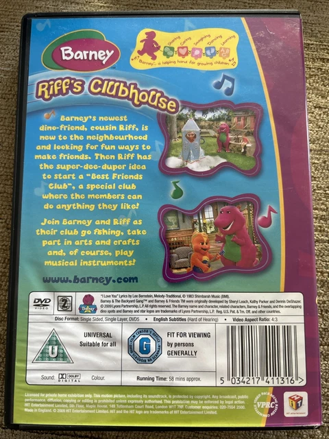 BARNEY - RIFF'S Clubhouse (DVD, 2009) £1.20 - PicClick UK