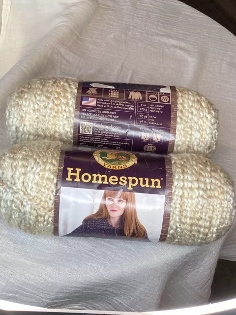 Pearls Lion Brand Homespun Yarn 185 Yds