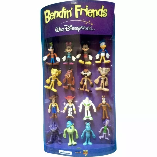 Kellogg's 2003 Walt Disney World 3" Bendin' Friends Figures Premium Toys