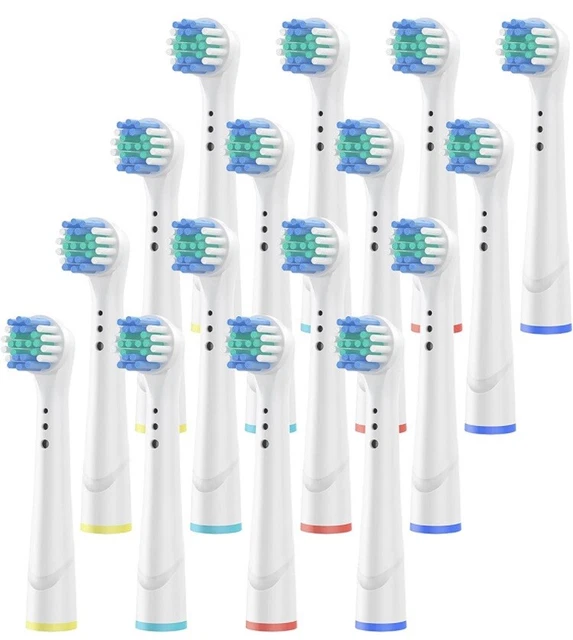 16 Testine Ricambio Compatibili Spazzolini Elettrici Braun Oral-B 16 pz