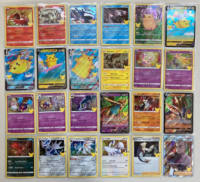 CELEBRATIONS COMPLETE SET 25th Anniversary Pokemon Card 1 25 With Gold