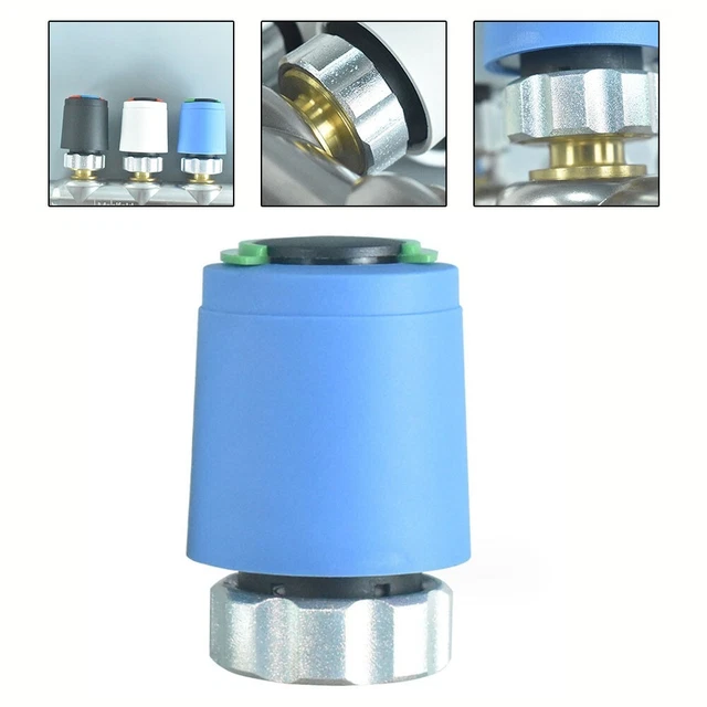 Blue Electric Heating Actuator for Radiant Heating Adjustable Opening Height