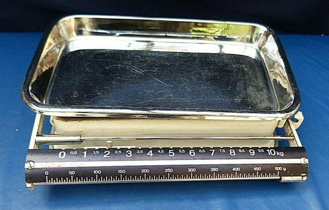 14875. Alte Waage  -   Balkenwaage  -  Krups Perla  -  bis 10 kg