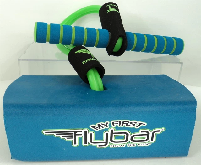 My First Flybar Kids Foam Stretchy Pogo Stick Jumper Toy Blue/Teal/Green