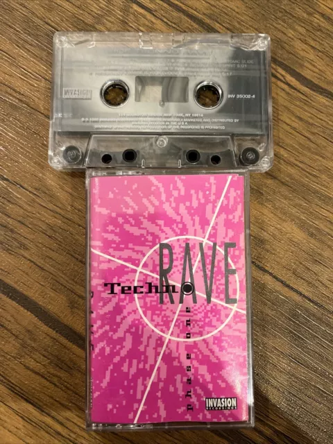 CASSETTE TAPE-Techno Rave Phase One Invasion Recordings Old School 1992