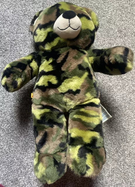 Build A Bear Factory Camouflage Military Bear Soft Plush Teddy Toy Free U.K. P&P