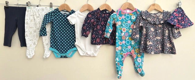 Baby Girls Bundle Of Clothing Age 3-6 Months Mothercare Mini Club F&F