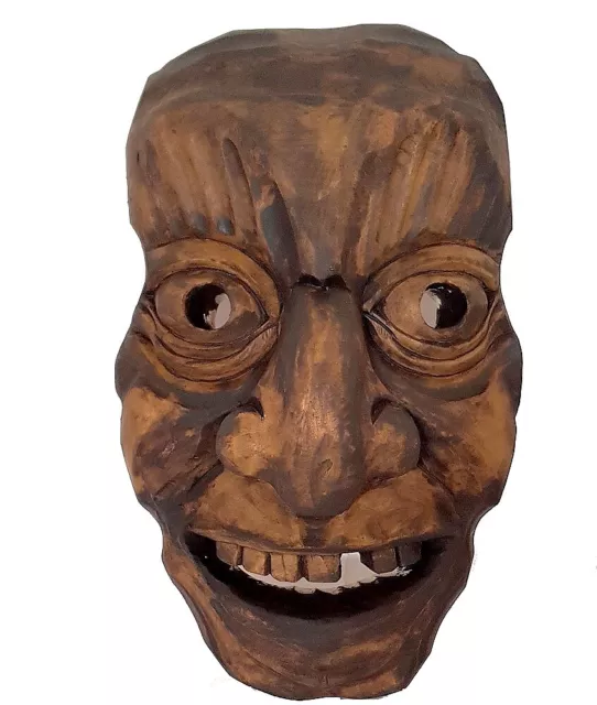 Krampus Maske Kindermaske Krampusmaske Wandmaske handgeschnitzte Holzmaske