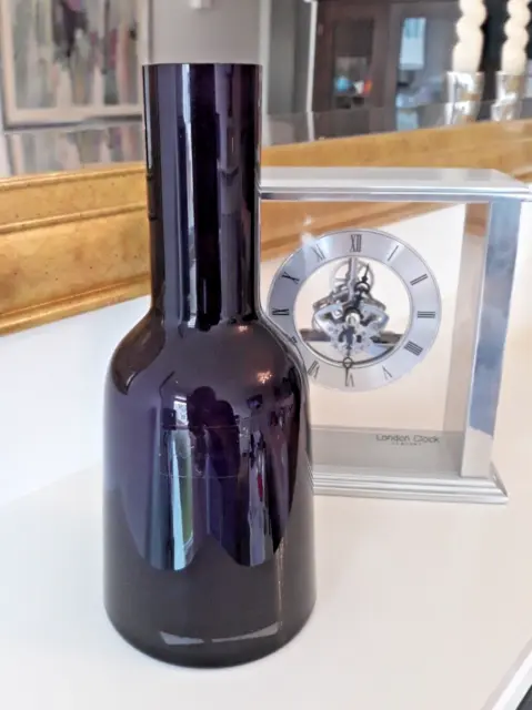 Handmade Villeroy & Boch Nek Mini Deep Purple Cased Art Glass Vase