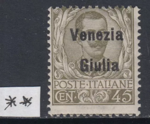 Italy - Venezia Giulia 45 cent.  cv 180$  MNH** rare