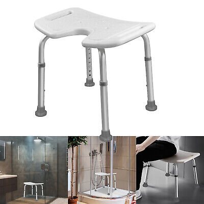 Taburete de ducha silla de ducha taburete de baño asiento de baño 7 compartimentos altura ajustable silla de baño ^3