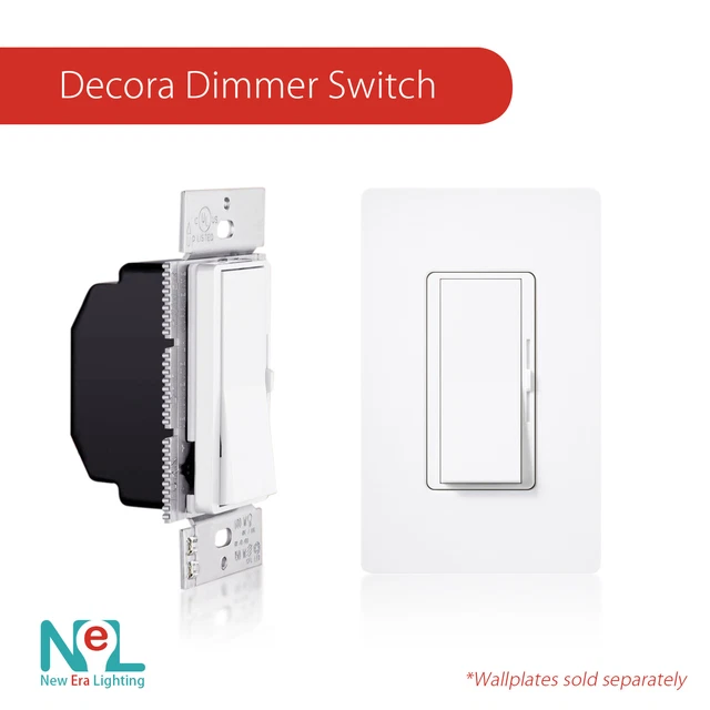 LED DECORA ROCKER Dimmer, Single & 3Way Switch, CFL 600W / LED 150W