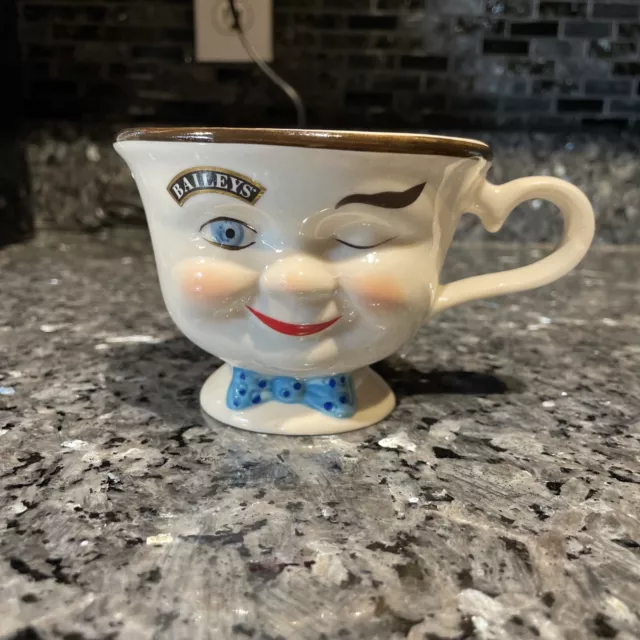 Bailey's Irish Cream Coffee Tea Cup Mug Mr Male Yum Winking Man Bowtie