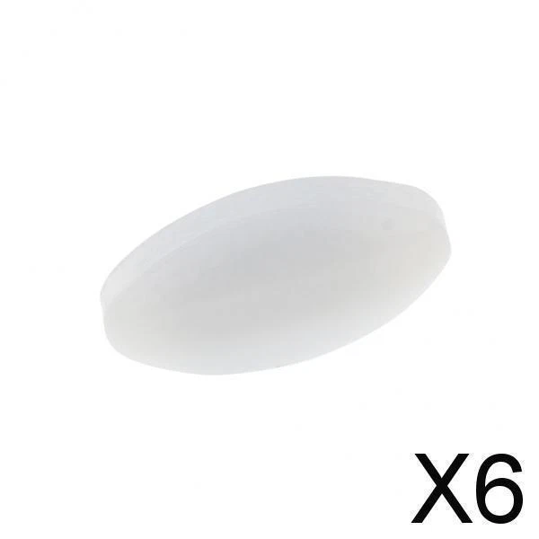 sourcing map Magnétique Agitateur Mélangeur Barre Agitation 20mm(0.79) Olive Forme PTFE Revêtement Aimant Blanc pour Laboratoire