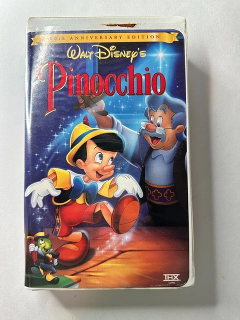 Walt Disney's PINOCCHIO 60th Anniversary Edition VHS #18679 With Original Box