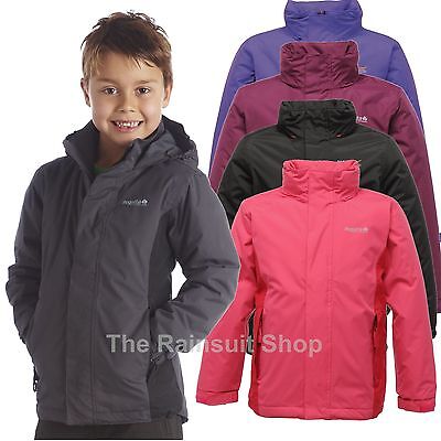 Regatta Obstacle  Waterproof Kids Rain Coat Jacket Boys Girls Age 3-12Yrs