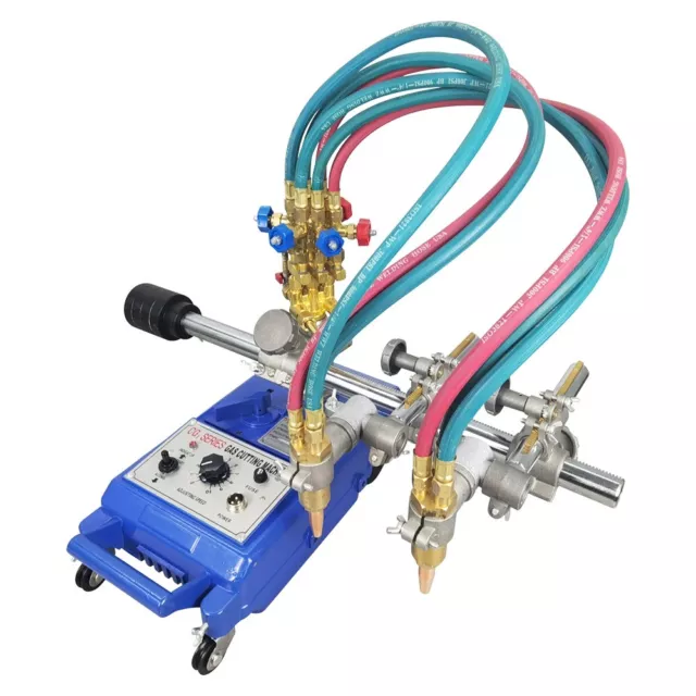 Semi-automatic Double Torch Track Burner Handle Gas Cutting Machine Portable